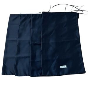 🌺 Prada silk dust bags for shoes. Set of 4